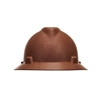 MSA 10204782 Italian Leather V-Gard Hydro Dip Slotted Hard Hat