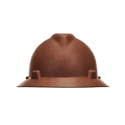 MSA 10204782 Italian Leather V-Gard Hydro Dip Slotted Hard Hat