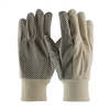 PIP 91-910PDI Economy Grade Cotton Canvas Glove with PVC Dotted Grip on Palm, Thumb and Index Finger - 10 oz.