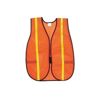 MCR River City V211R Orange Polyester Mesh Safety Vest