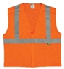 2W International B320C-2 Class 2 Orange Velcro Close Safety Vest