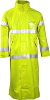 Tingley C53122 FR Fluorescent Yellow-Green Comfort-Brite General Purpose Rain Coat