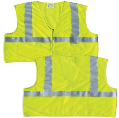 MCR CL2MLP Fluorescent Lime Luminator Vest