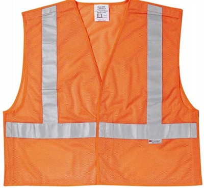 MCR CL2MO Fluorescent Orange Luminator Vest