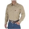 Wrangler FR12140 Khaki Men's Flame-Resistant Work Shirt