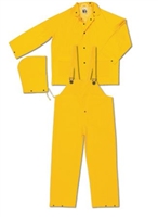 MCR FR2003 3 Piece Flame Resistant Yellow Classic Rain Suit