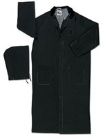 MCR FR267C Black 60" FR Classic Rider Rain Coat