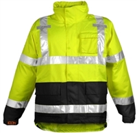 Tingley J24122 Fluorscent Yellow-Green Icon Breathable And High Visibility Waterproof Jacket