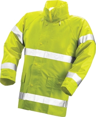 Tingley J53122 FR Fluorescent Yellow-Green Comfort-Brite General Purpose Rain Jacket