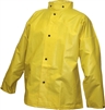 Tingley J56207 FR Yellow DuraScrim Double Coated PVC On Polyester Jacket With Hood Snaps