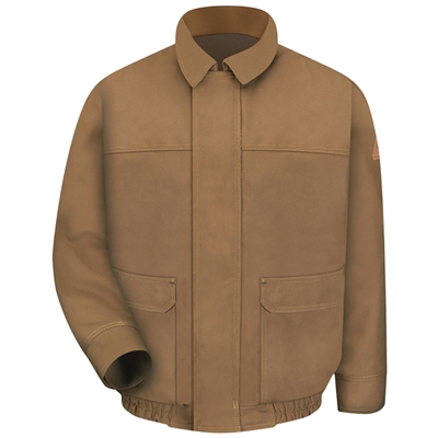 Bulwark JLB8 EXCEL FR Brown Duck Lined Bomber Jacket