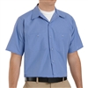 Red Kap SB22 Men's Industrial Stripe Short Sleeve Work Shirt