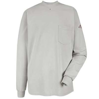 Bulwark SEL2 Long Sleeve Flame-Resistant Tagless Henley Shirt