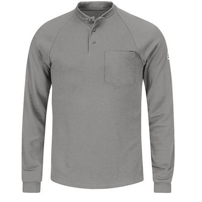 Bulwark SML2 Flame-Resistant Long Sleeve Henley Shirt