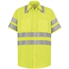 Red Kap SS24AB Yellow Hi-Vis Work Shirt Class 3 Level 2