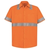 Red Kap SS24O2 Orange Hi-Vis Work Shirt Class 2 Level 2