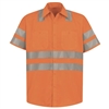 Red Kap SS24OF Orange Hi-Vis Work Shirt Class 3 Level 2
