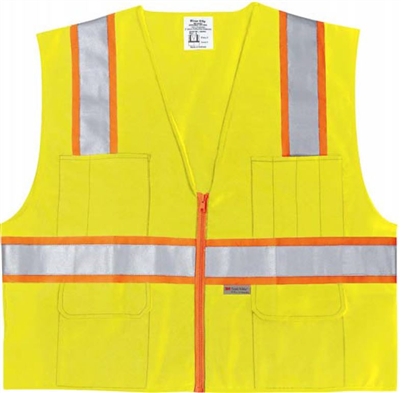 MCR SURVL Fluorescent Lime Luminator Vest
