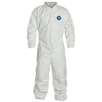 DuPont TY125S Tyvek Coverall Without Hood Or Skid-Resistant Boots