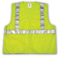 Tingley V70622 Lime Class 2 Vest - Polyester Mesh - Hook And Loop Closure