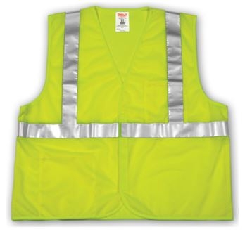 Tingley V70622 Lime Class 2 Vest - Polyester Mesh - Hook And Loop Closure
