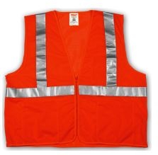 Tingley V70639 Orange Class 2 Vest - Zipper Closure