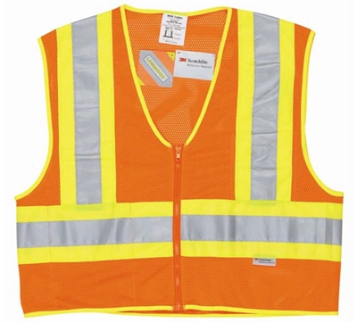 MCR WCCL2O Fluorescent Orange Luminator Vest