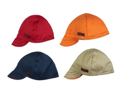 RASCO WEL1007S High Crown Flame Retardant Welder Caps - Assorted Solid Colors