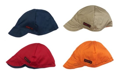 RASCO WEL1008S Short Crown Flame Retardant Welder Caps - Assorted Solid Colors