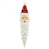 Authentic German Blown Glass Santa Face Cone