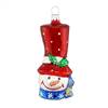 Snowman With Tall Hat Ornament