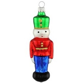 Nutcracker Green / Red / Blue Guard Ornament