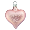 Baby Girl's First Christmas Pink 1st Heart