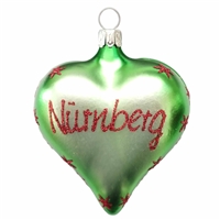 German Blown Glass Nurnberg Heart