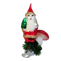 Mini Clip-On Santa Claus With Mushroom