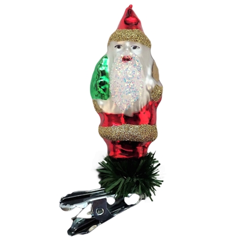 Mini Clip-On Santa Claus With Baum