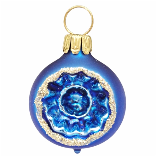 Mini Royal Blue & Gold Reflector Ball