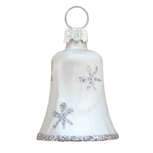 Mini Ice White & Silver Stars Bell