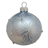 8cm Baby Blue Ball With Silver Glitter & Stones