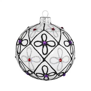 8cm Ball Cocco White Matt