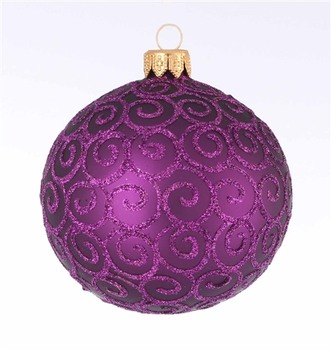 8cm Ball Zara Dark Royal Purple Matt