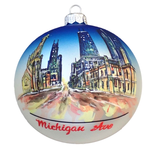 Chicago Michigan Avenue Hand-Painted Ball