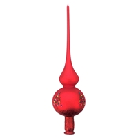 Large Candy Red Merry Christmas Series Tree Topper Finial