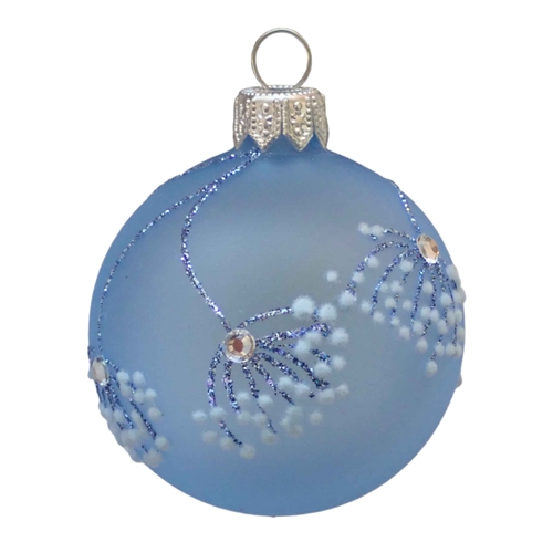 6cm Frozen Series Light Blue Winter Frost Ball