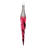 a Icicle Pink With Silver Glitter