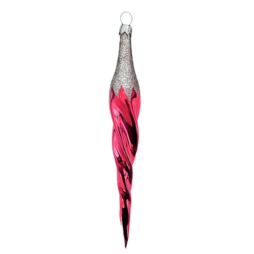 a Icicle Pink With Silver Glitter