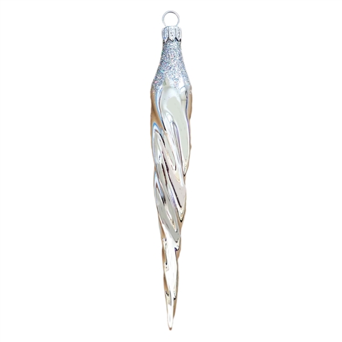 Silver on Silver Icicle