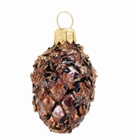 Brown & Gold Pine Cone Ornament