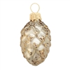 Champagne Glitter Pine Cone Ornament