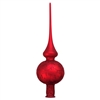 a European Crimson Red Delights Tree Topper Finial 8cm Ball